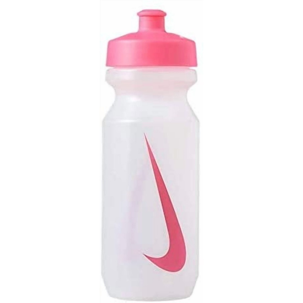 Nike White Water Bottle with Pink Cap and Pink Swoosh